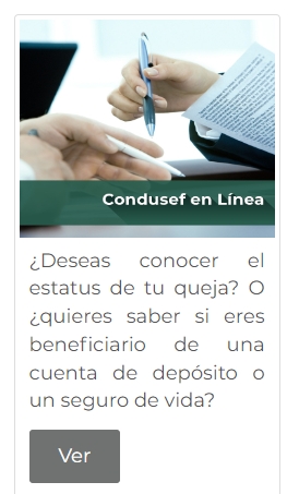 condusef en l�nea